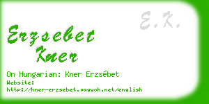 erzsebet kner business card